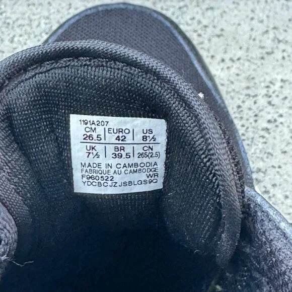 ASICS TIGER RUNNER Sneakers Mens 8.5 Womens 10 Unisex Black Retro Running Shoes - Picture 10 of 11